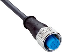 Connector with cable YF2A14-020UB3XLEAX, M12, 4-PIN, straight, female, cable 2m, IP65/IP66K/IP67, 2095607 Sick