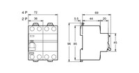 Устройство защитного отключения (RCCB), 40A, 3P+N, 10kA, A9R41440 Schneider Electric