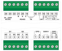 PID контроллер  24-230V AC/DC, RS-485, DRR245-21ABC-T Pixsys