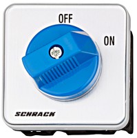 CAM switch 2 positions (ON-OFF), 20A, blue, IN005121 Schrack Technik