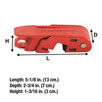 Slēdzene priekš standarta izmēra slēdzim MQQ=6 493B Master Lock