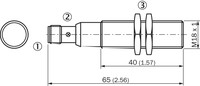 MM18-00APS-ZC0 Magnētiskais sensors M12, Sn = 120 mm, PNP, NO, konektors M12, 4-pin, U=10..30 VDC 1029861 Sick