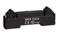 DIN-rail N-Socket for Output Relay, Cage Clamp (RoHS); MOS 1CCN; Delcon