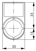 Emergency Stop label, 90mm dia, 4 languages MM216465 Schrack Technik