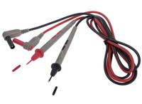 AX-TLS-001B multimeter leads, silicone, 1m, 10A, 0.75mm, black and red
