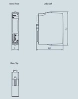 DI 16x24VDC STDigital input module, DI 16x 24V DC Standard, type 3 (IEC 61131), sink input, (PNP, P-reading), Packing unit: 1 Piece, fits to BU-type A0, Colour Code CC00