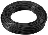 Wire, 0,5mm2, H05V-K, coil 100m, black, XC01040101 Schrack Technik