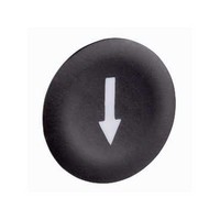 Pogas vāciņš "Bultiņa" melns, 22 mm, , ZBA335 Schneider Electric