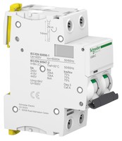 Miniature circuit-breaker (MCB) Acti9 iC60N 2P, C class, 20A, 10kA, A9F74220 Schneider Electric