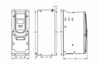 Преобразовател частоты Optidrive P2 15 kW, 30A, IP55, 3PH.IN/3PH.OUT, ODP-2-44150-3KF4N-TN, ODP2441503KF4NTN Invertek Drive