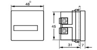 Rāmītis 55x55 pardzēts BZ326413-A & BZ326414-A BZ326416A Schrack Technik