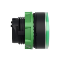 Pogas galva 22mm, ar atsperi, caurspīdīga zaļa, ZB5AH033 Schneider Electric