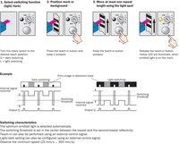 Kontrasta sensors KTL5W-2P13, 10kHz reaģēšanas ātrumus, 3 krāsu LED gaismas avots, Viegli apmācāms, 1027562 Sick