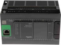 Programmējamais loģiskais kontrollers M241, Ethernet pieslēgums, 24 IO transistor PNP, TM241CE24T Schneider Electric