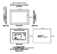 HMI panelis 7'', 800 x 480px, ARM Cortex A35 1500MHz, Ethernet / USB Host / RS232 / RS485, cMT2078X Weintek