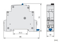 Remote switch, series Amparo, 1 NO, 24VDC, LQAD1024-- Schrack Technik