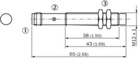 Inductive proximity sensor IM08-1B5PS-ZTK, 6020112 Sick