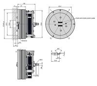 Wire actuated encoder type SGH50-3000-GW6-CE-0/20mA-NR-M1-DS-S, SGH50-0049 Siko