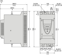 Softstarteris ATS22C11Q, 100A, 230/440V, 39/55kW ATS22C11Q Schneider Electric