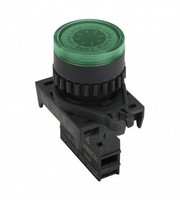 Pogas komplekts 22mm, ar atsperi NO, zaļa, ar LED apgaismojumu S2PR-P3GAL Autonics