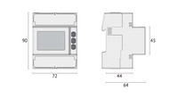 S604E-6-ETH Energy PLUS Network Analyzer x CT1/5A-Ethernet - Modbus TCP/IP,8MB log. harmonics S604E6ETH Seneca