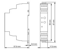 Time relay/timer 1 function, 0.05 sec - 10 h, 5A, 24 - 240VAC/DC, ZRAE0011 Schrack Technik