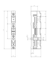 Universālais kopņu atbalsts, 3 polu SI014950 Schrack Technik