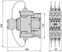 Palaidējs 3P, 40 kVar, spole 230V AC, LC1DTKP7 Schneider Electric