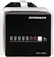 Motor hour meter 48 x 48mm, 230VAC, IP20, BZ326413-A Schrack Technik