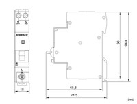 Выключатель дифференциального тока (RCBO), 16A, 1P+N, 6kA, AI617516 Schrack Technik