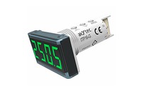 Temperature indicator 4 digits, green, 14mm, PT100, PT500, 10...30VDC, 22,5mm, ITP16-G AkYtec