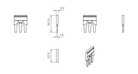 Tiltiņš FBS 3-8 sarkans PC3030297 Phoenix Contact