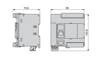 Modicon M221 kontrolleris 24V, 9 ieejas , 7 PNP  izejas, Ethernet