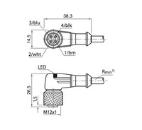 DOL-1204-L10MC CABLE, DOS.AN 10M M.LED