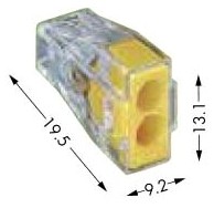 Sav.kl.2x0,75-2.5/100g.24A/400V dzeltena 773-102 W773102 Wago