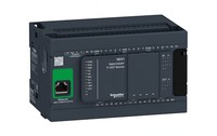 Programmējamais loģiskais kontrollers M241, Ethernet pieslēgums, 24 IO transistor PNP, TM241CE24T Schneider Electric