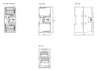 SIMATIC S7-1200, analog I/O SM 1234, 4 AI/2 AO, +/-10 V, 14-bit resolution or 0 (4)-20mA, 13-bit resolution