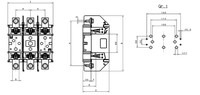 Держатель предохранителя 250A, NH 1 , 3P, ISA05060 Schrack Technik