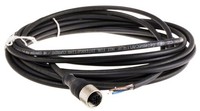 Konektors ar kabeli, M12, 4-PIN, taisns, mamma, kabelis 5m, IP65/IP67/IP69K, , XZCP1141L5 Telemecanique