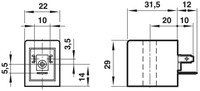 QM/48/19J/21 Elektromagnētiskā spole 230VAC, Form B QM4819J21