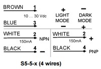 Foto sensors S5-5-A4-30, no atstarotāja, 10…400 cm, NO/NC, NPN/PNP, G5210230 Datalogic