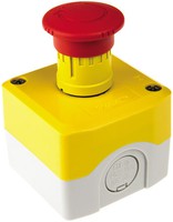 Yellow station - 1 red mushroom head pushbutton Ø40 turn to release 1NC, , XALK178 Schneider Electric