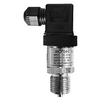 PD111-G-010B-2-7 Pressure transmitter-  Input: 0…10 bar- Output signal: 4-20mA- Accuracy: 0.25 %- Pressure connection: G 1/2“- IP code: IP65- Power supply: 12...36 V DC- Ambient temperature: -40...+100°C- Laser-welded diaphragm (no sealing)- Enclosure: St