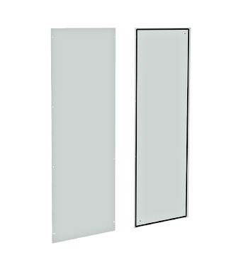 Side panels (pair) H=1800 D=600 mm sheet steel RAL7035 ACSW1806 Schrack Technik alt_view_2